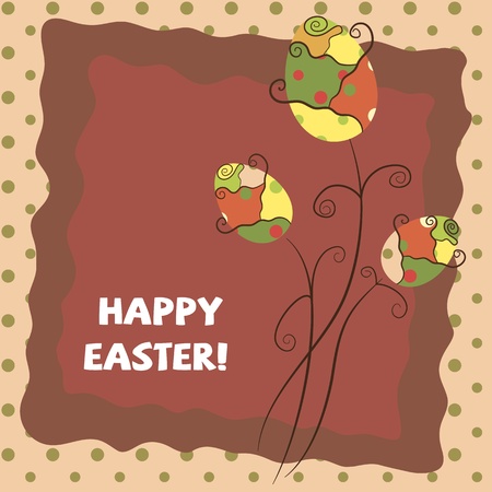 warm Easter greeting cardのイラスト素材