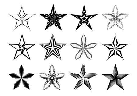 Graphic stars collectionのイラスト素材