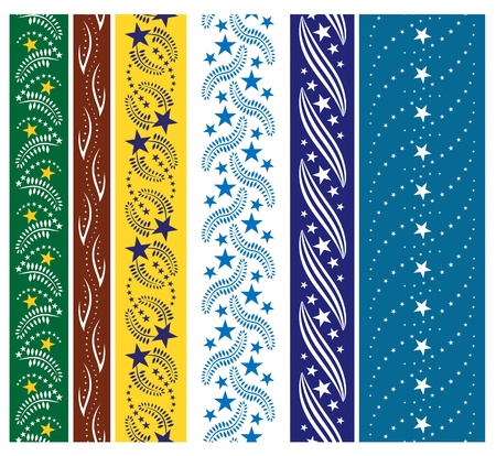 Six star seamless ornamentsのイラスト素材