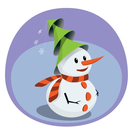 Creative snowmanのイラスト素材