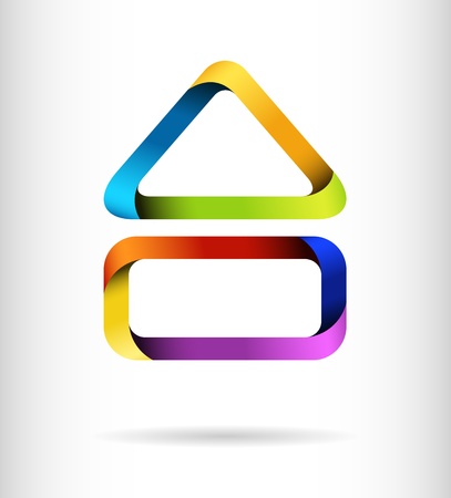 	Rainbow building design conceptのイラスト素材