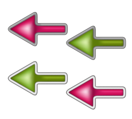Set of arrowsのイラスト素材