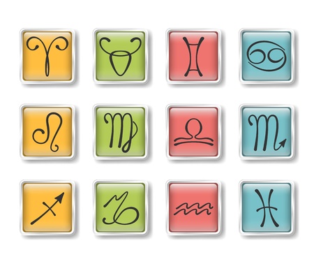 Zodiacal iconsのイラスト素材