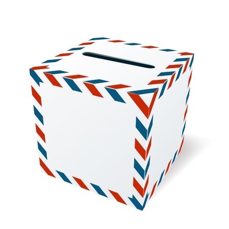 Isolated mailboxのイラスト素材