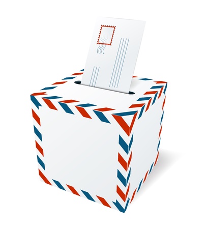 Mailbox with a letterのイラスト素材