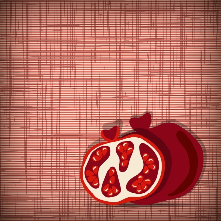 Background with pomegranatesのイラスト素材