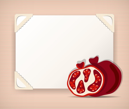 Background with pomegranatesのイラスト素材