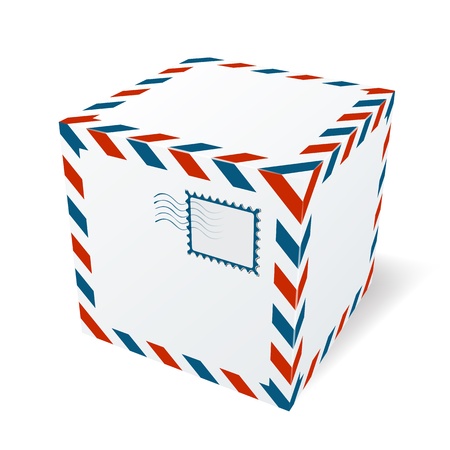 Isolated cardboard boxのイラスト素材