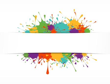 Bright painted backgroundのイラスト素材