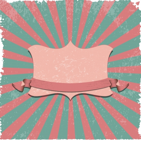 Retro label backgroundのイラスト素材