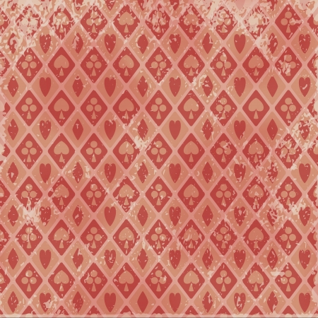 Retro card suits backgroundのイラスト素材