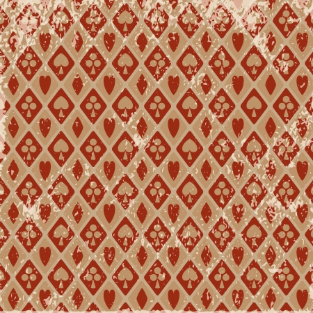 Retro card suits backgroundのイラスト素材