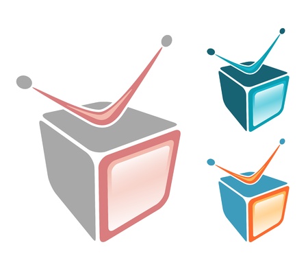 TV iconsのイラスト素材