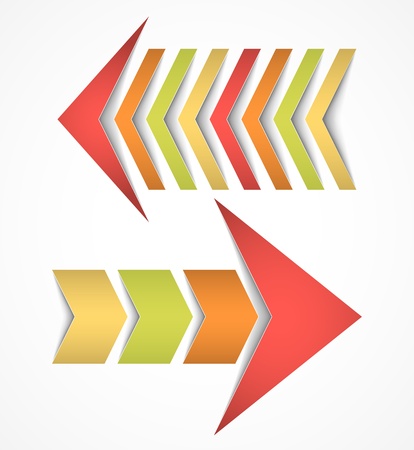 Two arrows conceptsのイラスト素材