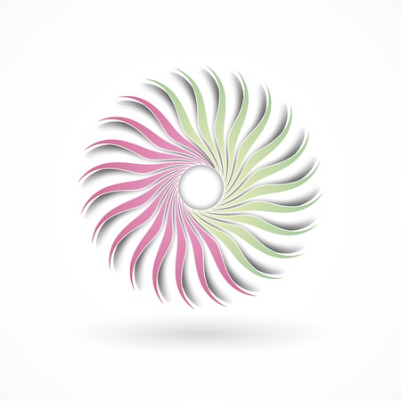 Abstract floral design elementのイラスト素材