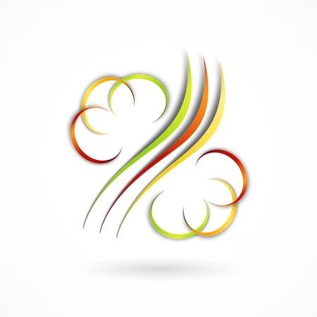 Abstract floral design elementのイラスト素材