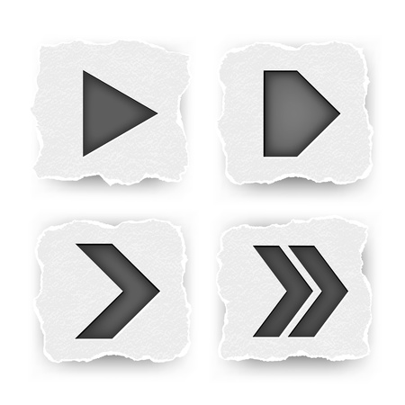 Set of arrowsのイラスト素材