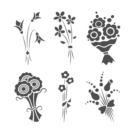 Graphical bouquetsのイラスト素材