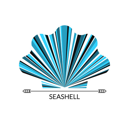 Vector sea shell. Multicolor concept, のイラスト素材