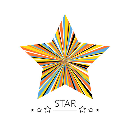 Multicolor star concept. のイラスト素材
