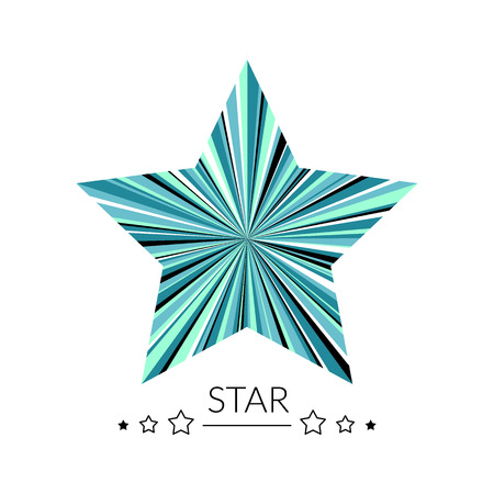 Multicolor star concept. Can be used as logo.のイラスト素材