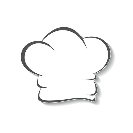 Chef's hat icon, isolated graphical symbol.のイラスト素材