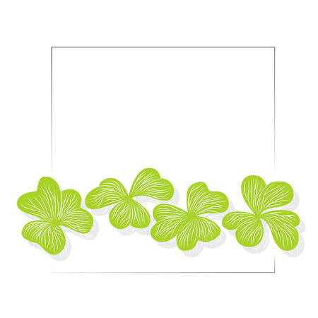 Clover leaves graphical background, St.Patrickのイラスト素材