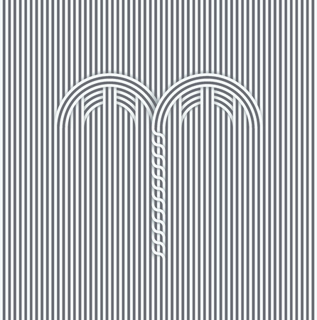 Palm tree creative design concept, abstract symbol, advertising background for sea resortのイラスト素材