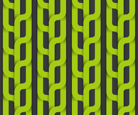 Vector seamless pattern, green plait.のイラスト素材