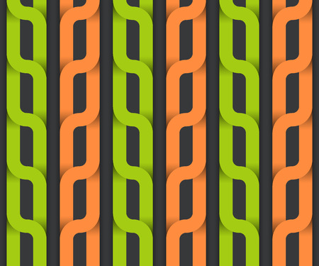 Vector seamless pattern, colorful plait.のイラスト素材