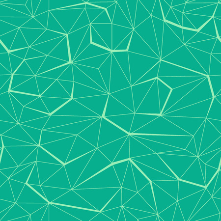 Green polygonal seamless patternのイラスト素材