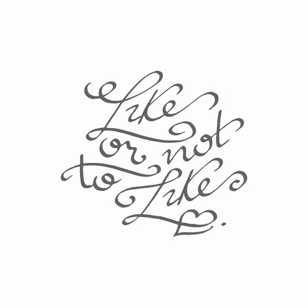 Lettering handwritten inscription, vector, isolated. Joke about social networks. For motivational placards and background.のイラスト素材