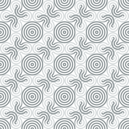Circle lines seamless pattern, geometrical wallpaper.のイラスト素材