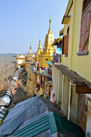 Myanmar Buddhism Temple Monks Burmaの写真素材