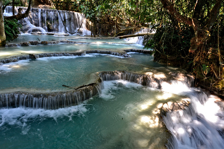 Laos Vientiane Luang Prabang Buddhismの写真素材
