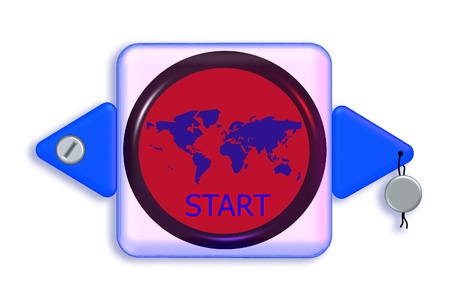 button under hubcapの写真素材