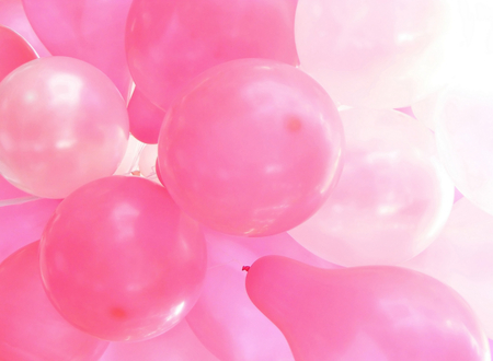 Photography with a scene rose air ball as backgroundの写真素材