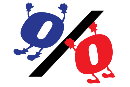 Illustration with a sign of humility stiletto.のイラスト素材