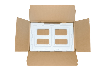 openning packing box from corrugated paperboard type overhand