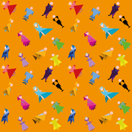 vector background with yellow backgroundのイラスト素材