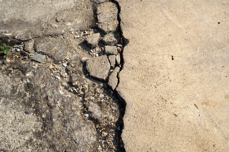 Cracked concrete texture closeup background for designの写真素材