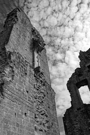 Castle / fort ancient ruins on a hill top in Dorset, UK
