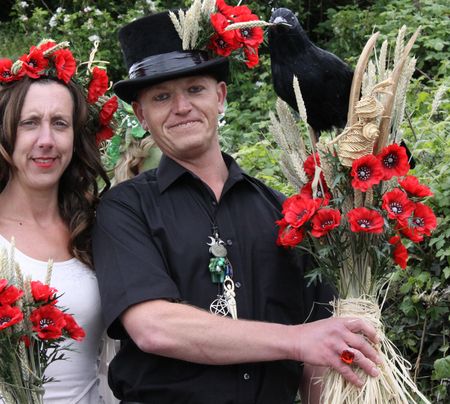 Hastings UK, May 4th 2009, Pagans at Jack In The Green Festival, May Day Weekendのeditorial素材