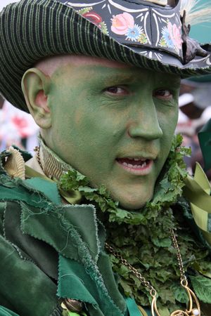 Hastings UK, May 4th 2009, Pagan at Jack In The Green Festival, May Day Weekendのeditorial素材