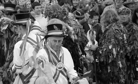 Hastings UK, May 4th 2009, Morris Dancers at Jack In The Green Festival, May Day Weekendのeditorial素材