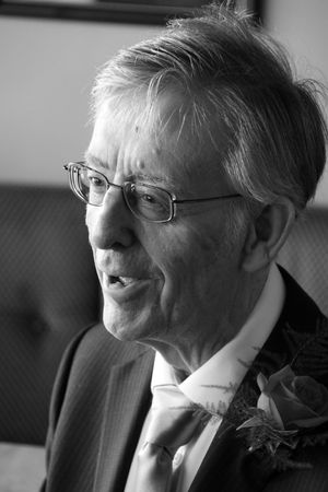 Gretna Green, Scotland, May 24th 2009, father of the groom at a wedding at the famous Gretna Greenのeditorial素材