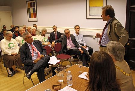 Croydon Clock Tower, London, UK 15th October 2009 Andrew Pelling M.P. talking at The Environment Network meetingのeditorial素材