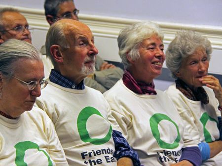 Croydon Clock Tower, London, UK 15th October 2009 men and women of Friends of the Earth at The Environment Network meetingのeditorial素材