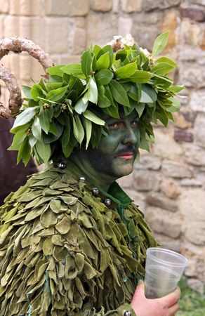 Hastings UK, May 3rd 2010, participant of Jack In The Green Festival, May Day Weekend, Hastings Castleのeditorial素材