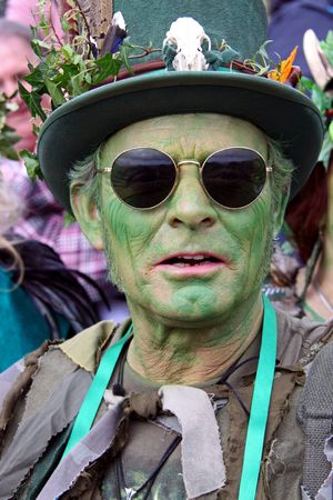 Hastings UK, May 3rd 2010, participant of Jack In The Green Festival, May Day Weekend, Hastings Castleのeditorial素材